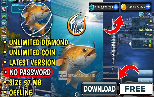 New-Update-Link-Download-Fishing-Hook-Mod-APK-Unlimited-Money-Max-Level-Versi-Terbaru-2023